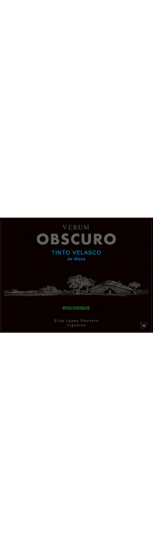Obscuro Tinto Velasco 2017